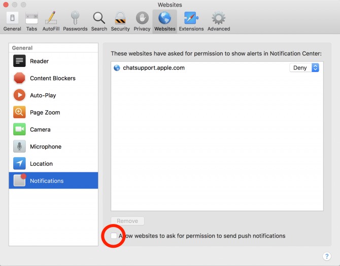 Safari-MAC-settings